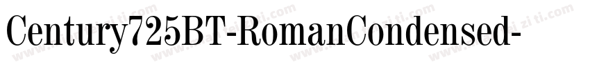 Century725BT-RomanCondensed字体转换