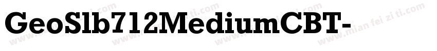 GeoSlb712MediumCBT字体转换