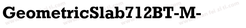 GeometricSlab712BT-M字体转换