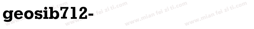 geosib712字体转换