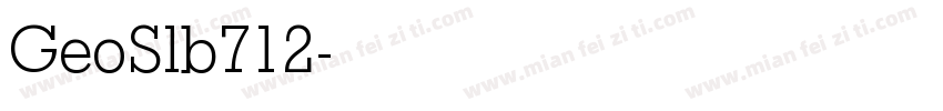 GeoSlb712字体转换