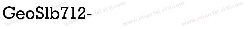 GeoSlb712字体转换