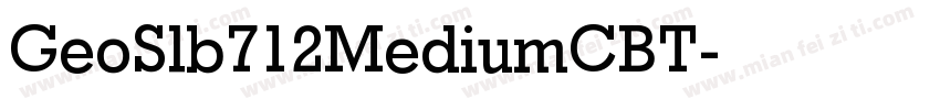 GeoSlb712MediumCBT字体转换
