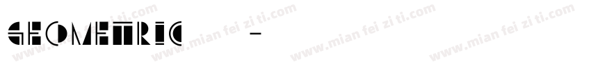 geometric无衬线字体转换
