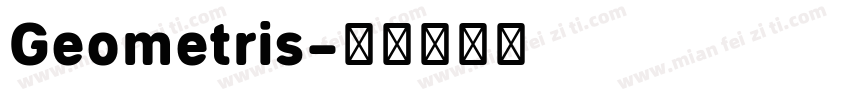 Geometris字体转换