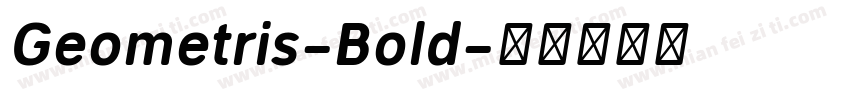 Geometris-Bold字体转换