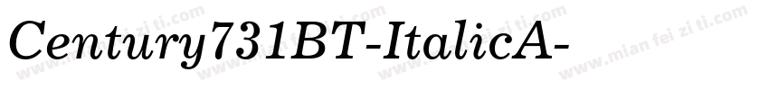 Century731BT-ItalicA字体转换
