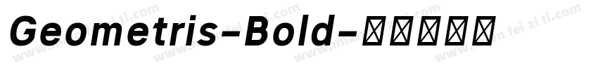 Geometris-Bold字体转换
