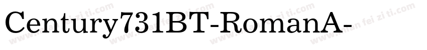 Century731BT-RomanA字体转换