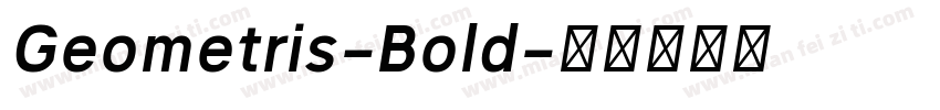 Geometris-Bold字体转换
