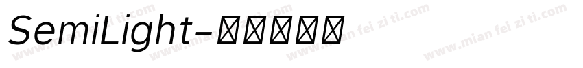 SemiLight字体转换