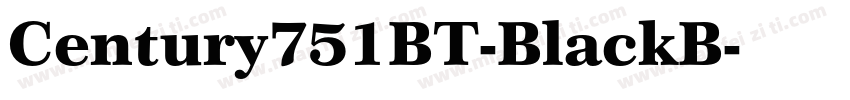 Century751BT-BlackB字体转换
