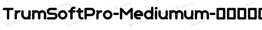 TrumSoftPro-Mediumum字体转换