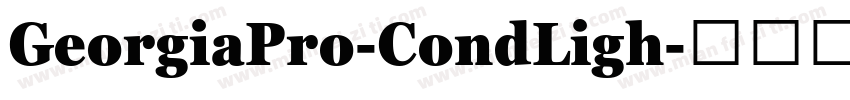 GeorgiaPro-CondLigh字体转换
