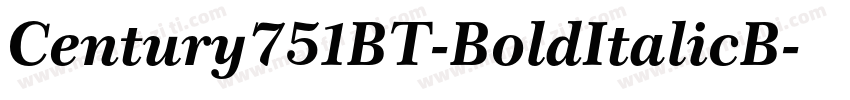 Century751BT-BoldItalicB字体转换