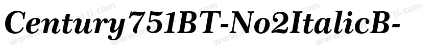 Century751BT-No2ItalicB字体转换
