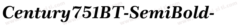 Century751BT-SemiBold字体转换