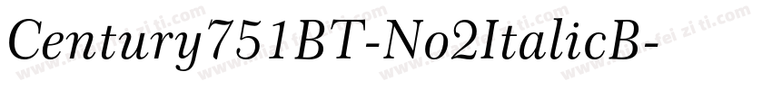 Century751BT-No2ItalicB字体转换