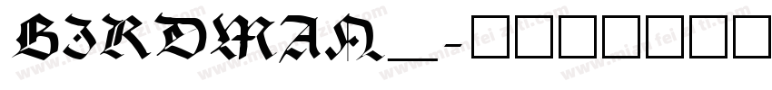 BIRDMAN_字体转换