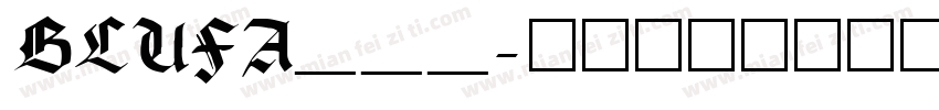 BLUFA___字体转换