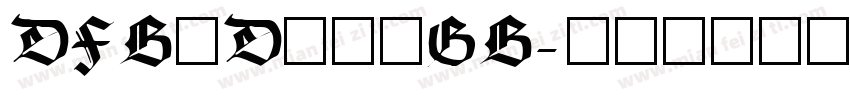 DFBuDingGB字体转换