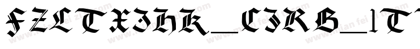 FZLTXIHK_CJRB_1TTF字体转换