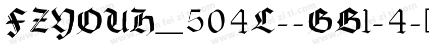 FZYOUH_504L--GB1-4字体转换