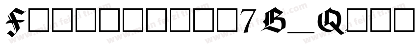 Farrington7B_Qiqi字体转换