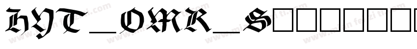 HYT_OMR_Smalltiff字体转换