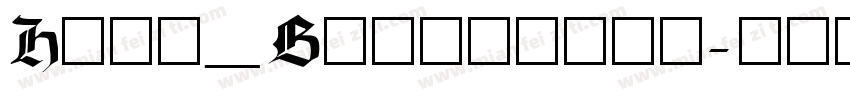 Huni_Bellmener字体转换
