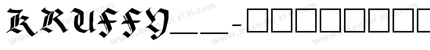 KRUFFY__字体转换
