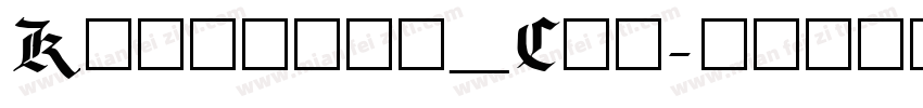 Kingsoft_Clo字体转换