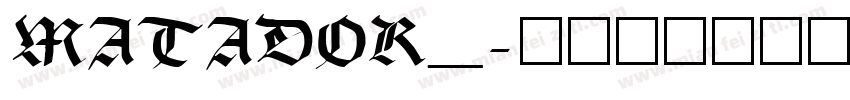 MATADOR_字体转换
