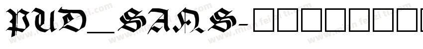 PUD_SANS字体转换