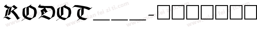 RODOT___字体转换