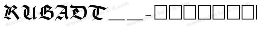 RUBADT__字体转换