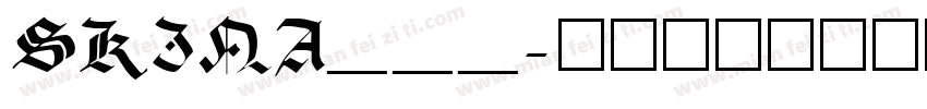 SKINA___字体转换