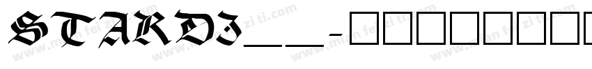 STARDI__字体转换