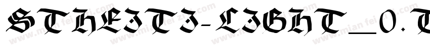 STHEITI-LIGHT_0.TTC字体转换