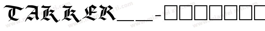 TAKKER__字体转换