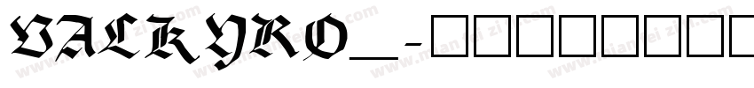 VALKYRO_字体转换