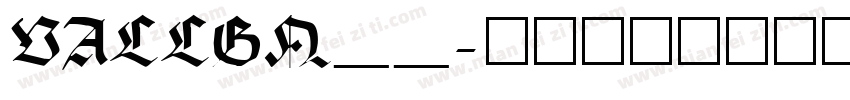 VALLGN__字体转换