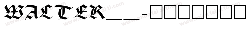 WALTER__字体转换