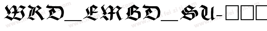 WRD_EMBD_SU字体转换