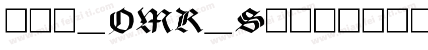 hyt_OMR_Smailtiff字体转换