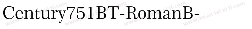 Century751BT-RomanB字体转换