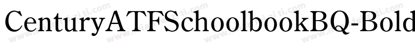 CenturyATFSchoolbookBQ-Bold字体转换
