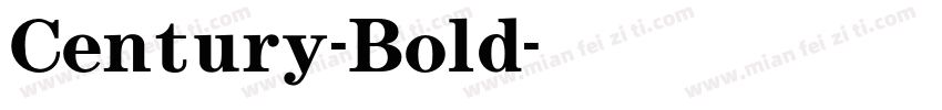 Century-Bold字体转换