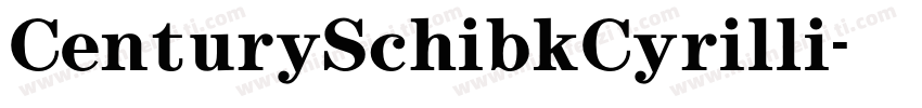 CenturySchibkCyrilli字体转换