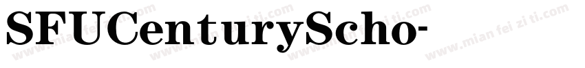 SFUCenturyScho字体转换